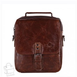Сумка мужская кожаная 99887Z brown Zinimsk