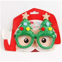 Очки новогодние карнавальные 1 шт. ЕЛКИ, размер универсальный