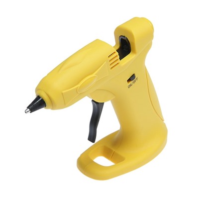 УЦЕНКА Клеевой пистолет ТУНДРА, 12 Вт, аккумулятор 2000 мА, microUSB, 7 мм