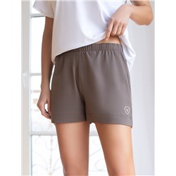 Короткие шорты с поясом на резинке из 100 %хлопка