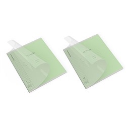 Тетрадь  12л клетка/линейка с пластиковой обложкой 64620 Классика CoverPrо fizzy зеленая (Отгрузка кратно 10 шт) ErichKrause