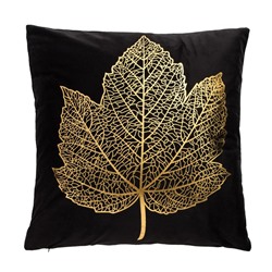 Наволочка декоративная Этель «Листок» 42×42 см, велюр
