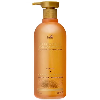 LADOR DERMATICAL HAIR- LOSS Укрепляющий шампунь для тонких волос 530 мл