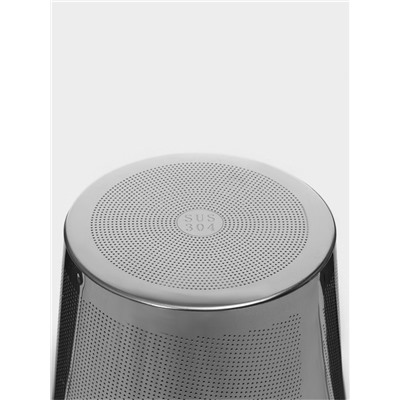 Кружка для заваривания, 550 мл, с металлическим ситом, стекло, прозрачная