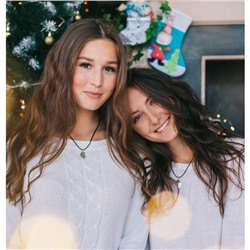 Кулоны «Неразлучники» love forever, цвет серебро, 40 см