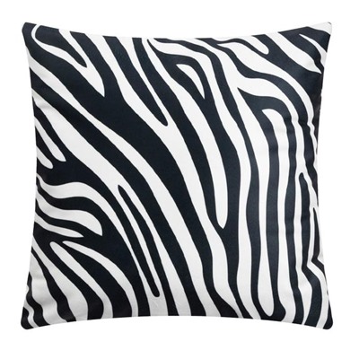 Наволочка декоративная Этель «Зебра» 40×40 см, велюр, 100% п/э