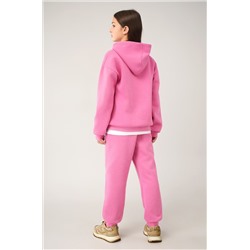 Теплый костюм для девочки из футера с начесом Happyfox