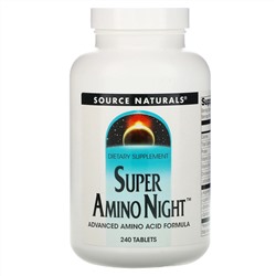 Source Naturals, Super Amino Night, 240 таблеток