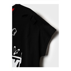 Комплект трикотажный для девочек: фуфайка (футболка), шорты PLAYTODAY, 1240079