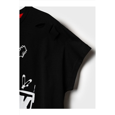 Комплект трикотажный для девочек: фуфайка (футболка), шорты PLAYTODAY, 1240079