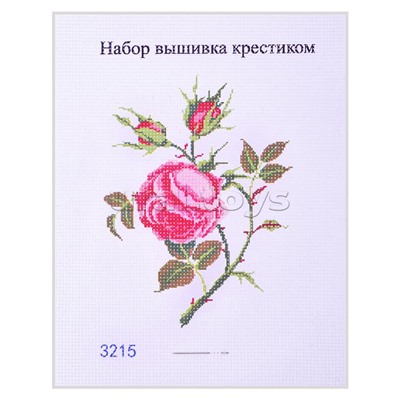 Набор для вышивания крестом 20,5 х 26 см, в ассортименте 10 дизайнов.