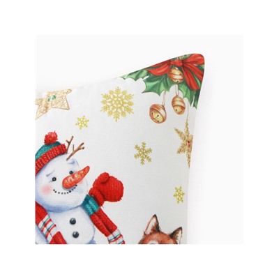 Подушка декоративная новогодняя «Этель С Новым Годом», 40×40 см, велюр