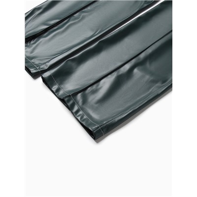 Брюки женские из экокожи MINAKU: Eco leather, зелёные, размер 42
