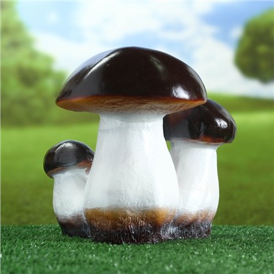 Садовая фигура из гипса «Гриб-боровик тройной», 25×23×23 см