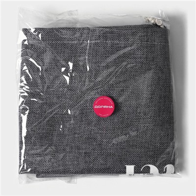 Чехол на бутыль для кулера Доляна Water, 19 л, 27×42×40 см, лён, серый