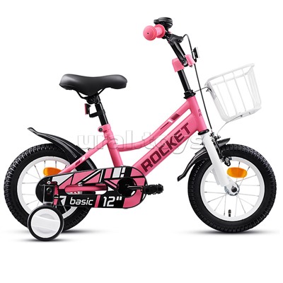Велосипед 12" Rocket Basic, цвет розовый