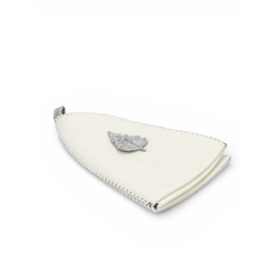 Набор для бани и сауны в косметичке, 3 предмета: шапка, рукавица, коврик, войлок