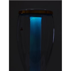 Башня пивная VaviloneDouble, колба 3 л, ёмкость для льда, подсветка, пластик, золотистая