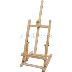 Мольберт художественный "ART" настольный, деревянный, 23x25x59 см, максимальная высота холста 43 см, с возможностью регулировки угла наклона, в картонной коробке