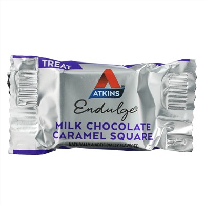 Atkins, Milk Chocolate Caramel Squares, 15 Pieces, 0.41 oz (11.5 g) Each