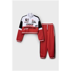Комплект трикотажный для девочек: толстовка, брюки PLAYTODAY, 1240286