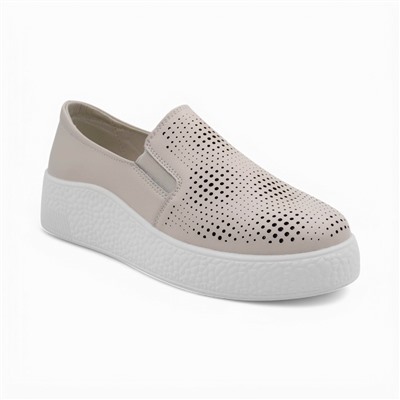 Женские летние туфли А5326 бежевые