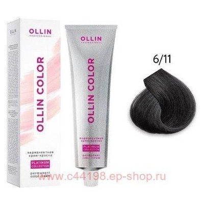 OLLIN COLOR Platinum Collection 6/11 100 мл Перманентная крем-краска для волос