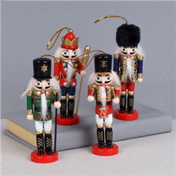 Новогоднее украшение Щелкунчик 12,5 см 4 штуки / TU-466 /уп 48/