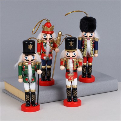 Новогоднее украшение Щелкунчик 12,5 см 4 штуки / TU-466 /уп 48/