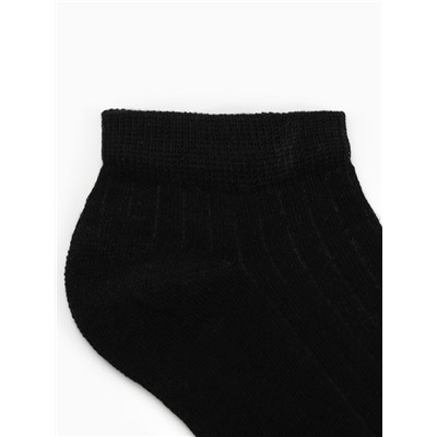 Носки мужские укороченные R&S, 3 пары, размер 40-44, чёрные