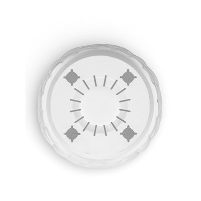 Горшок для цветов с поддоном «Камешки», 8 л, пластиковый, белый