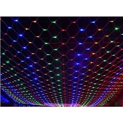 Новогодняя гирлянда сетка разноцветная