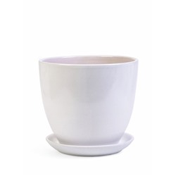 Горшок для цветов «Птички», керамика, с поддоном, набор 4 шт.: 400 мл, 1 л, 2.5 л, 5 л