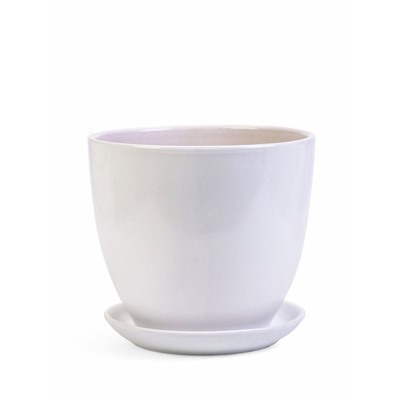 Горшок для цветов «Птички», керамика, с поддоном, набор 4 шт.: 400 мл, 1 л, 2.5 л, 5 л