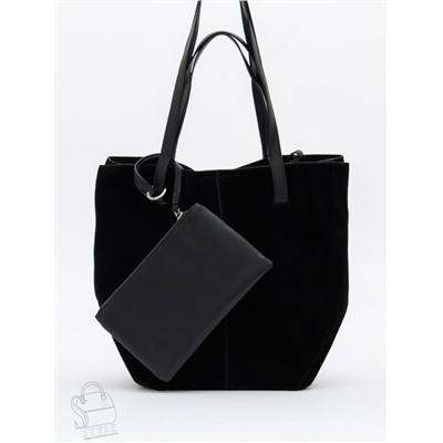 Сумка женская кожаная 1023M black Polina&Eiterou  в Новосибирске