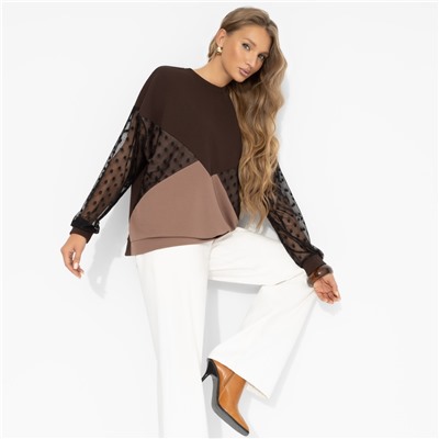 Свитшот с акцентными рукавами, Любимый образ (прелесть)