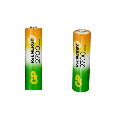 Аккумулятор GP, Ni-Mh, AA, HR 6-4BL, 1.2 В, 2700 мАч, блистер, 4 шт.