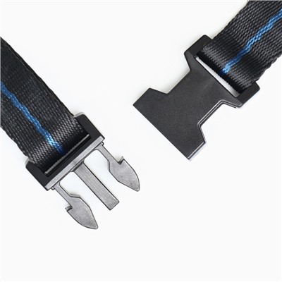 Намордник для собак №5, ДН 12 см, ОМ 35 см, с трехсторонним ремешком, каучук, чёрный