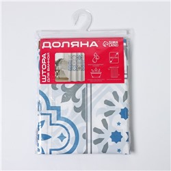 Штора для ванной Доляна «Луиза», 180×180 см, EVA