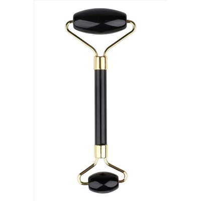 Nail Art Роликовый массажёр двусторонний, чёрный обсидиан KRISTALLER, 1108363