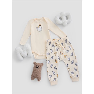 КОМПЛЕКТ ДЕТСКИЙ (БОДИ, ПОЛЗУНКИ) 89404