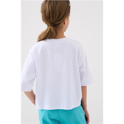 Фуфайка трикотажная для девочек (футболка) PLAYTODAY, 1240616