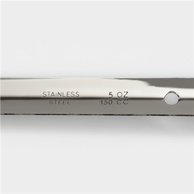 Половник из нержавеющей стали Доляна Everyday, 150 мл, 35×8.5 см, цвет серебряный