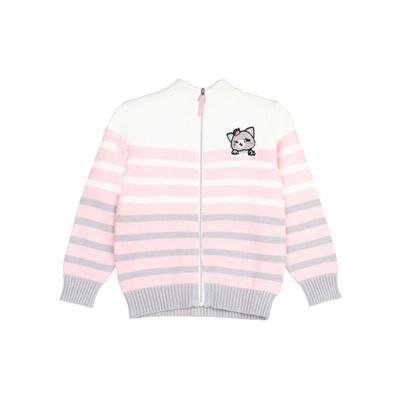 Кофта вязаная на молнии для девочки