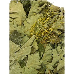 Веник для бани, дубовый, 45 см, с донником