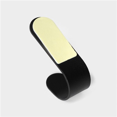 Крючки самоклеящиеся SAVANNA Black Loft, 4 шт., металл, 2.8×5.5×1.8 см, чёрные