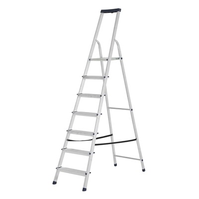 УЦЕНКА Стремянка ТУНДРА, алюминиевая, с органайзером, 7 ступеней, 1460 мм