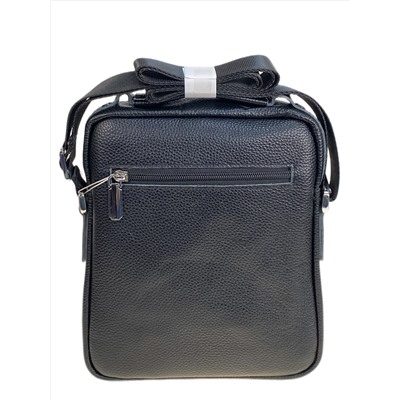 Сумка мужская из натуральной кожи, цвет черный