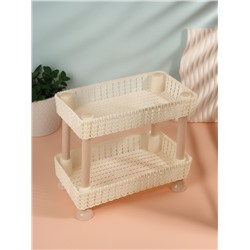 Органайзер для хранения косметики, двухуровневый, 24×15×20 см, МИКС