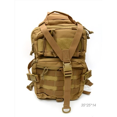 Рюкзак с одной лямкой 35х25х14 см хаки / MR7А /уп 1/